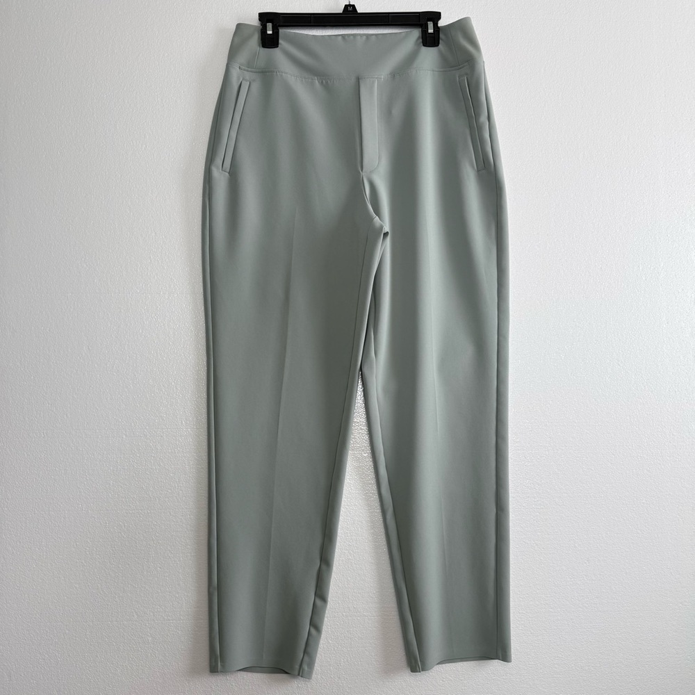 Athleta Endless High Rise Pants Women 12 T Work Travel Ankle Length Vera Green - Picture 3 of 15